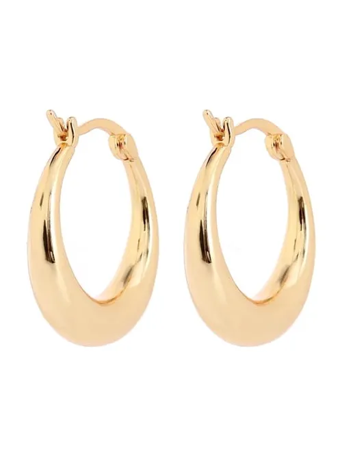 Gold hoop earring